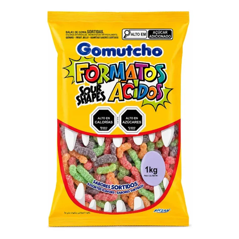 Gomitas Gomutcho Ácidas En Forma De Gusanos (bolsa De 1 Kg)