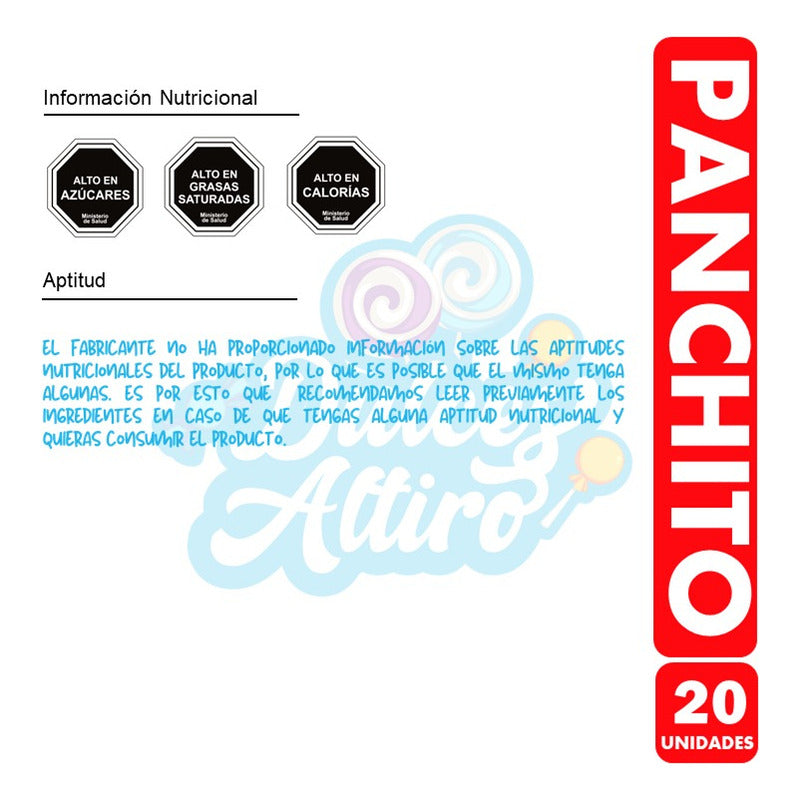 Alfajor Panchito Relleno De Manjar - Fruna(caja Con 20uni)
