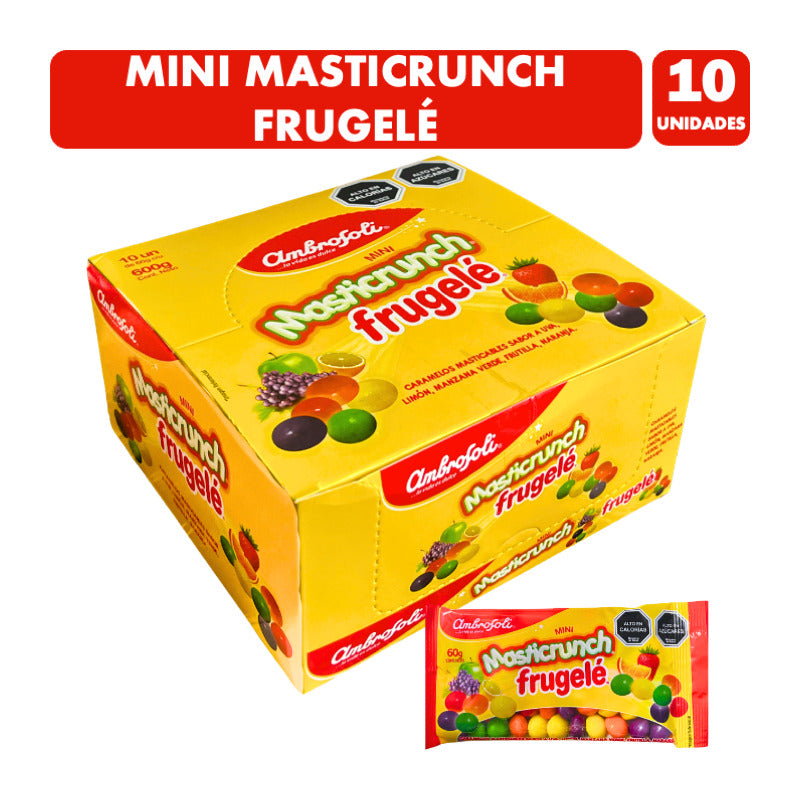 Frugele Masticrunch Masticables Sabor Frutal (caja Con 10u)