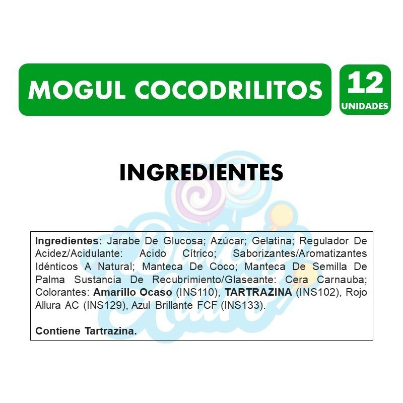 Caja Gomitas Arcor Mogul Cocodrilitos - Caja De 12 Unidades.