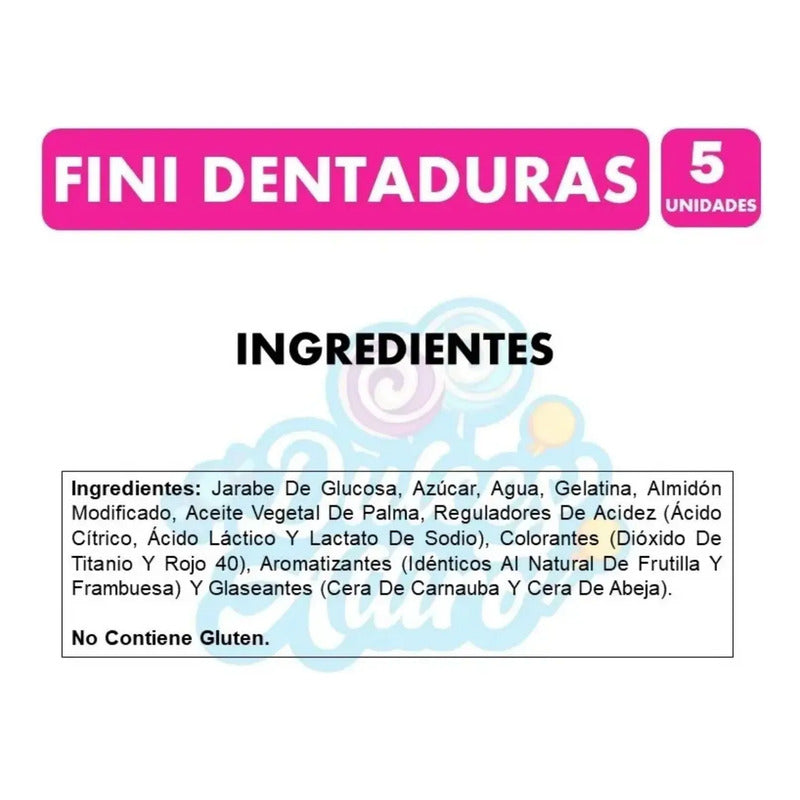 Gomitas Fini Dentaduras - Formato Individual (80g)