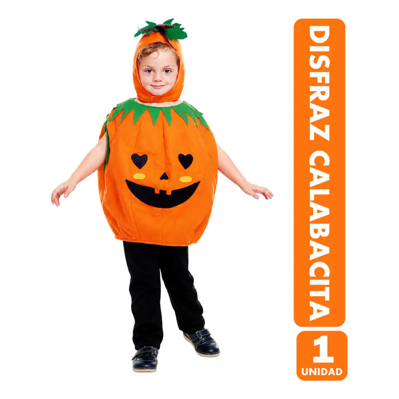 Disfraz Calabaza Infantil Halloween Talla 6-12 Meses Naranja 6-12