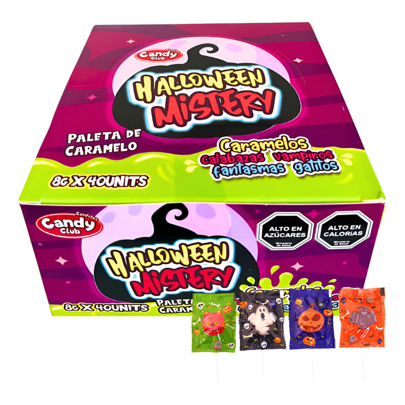 Paletas Halloween En Figuras Terroríficas - (caja Con 40 Un)