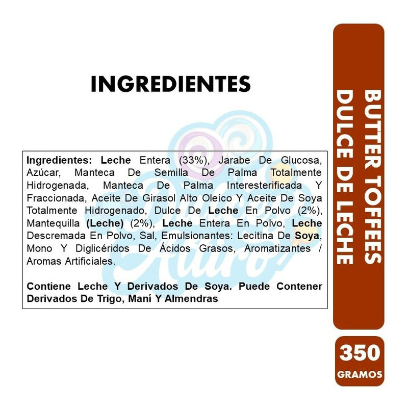Caramelos Butter Toffees - Dulce De Leche (bolsa De 350 Gr).
