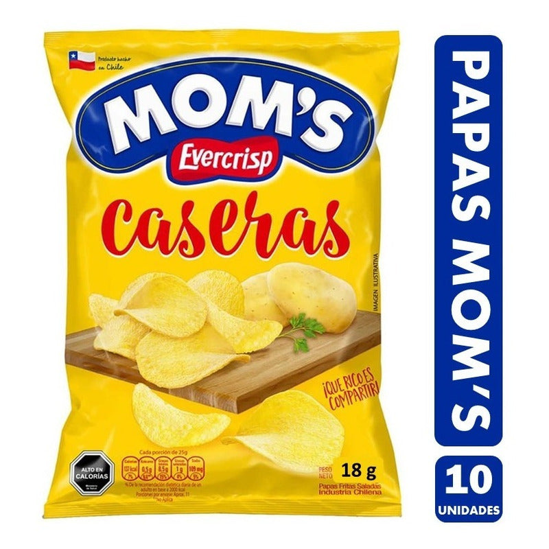 Papas Fritas Mom´s De Evercrisp, Sabor Original (pack 10uni)