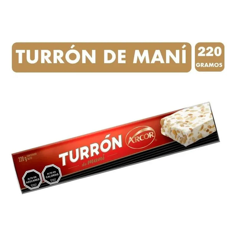 Turrón De Maní Arcor Libre De Gluten (barra De 220g)