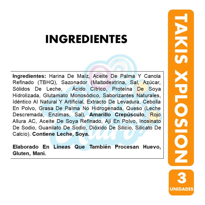 Takis Queso Y Aji - Tortillas De Maiz Xplosion(pack Con 3u)