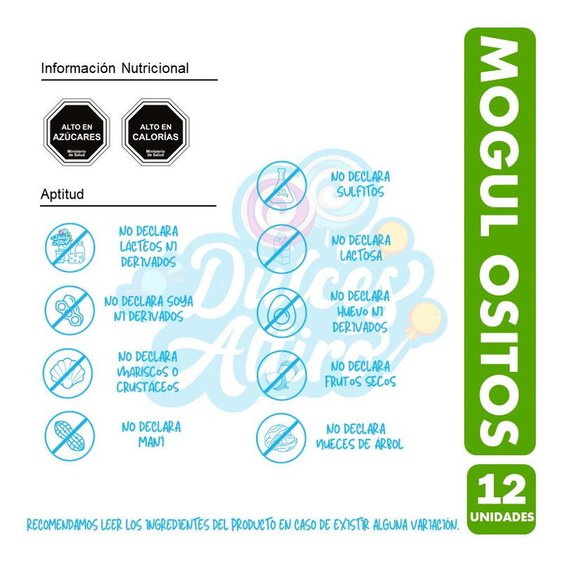Gomitas En Forma De Ositos - Marca Mogul (caja Con 12 Uni)