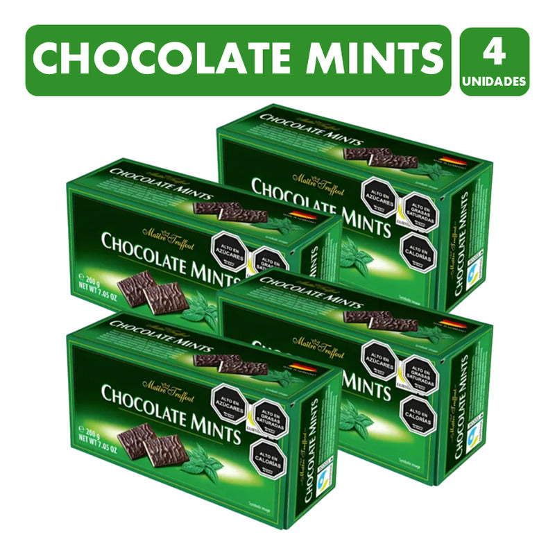 Chocolate Mints Maitre Truffout Importados (pack De 4 Un)