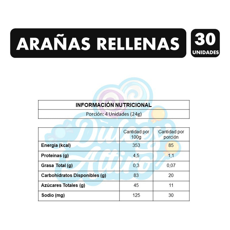 Gomitas Con Forma De Araña Hallowee Ambrosoli(bolsa Con 30u)