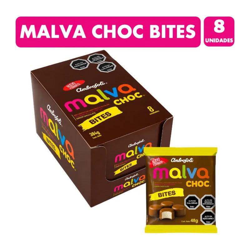 Malva Choc Bites - Marshmallows Sabores Frutales Ambrosoli