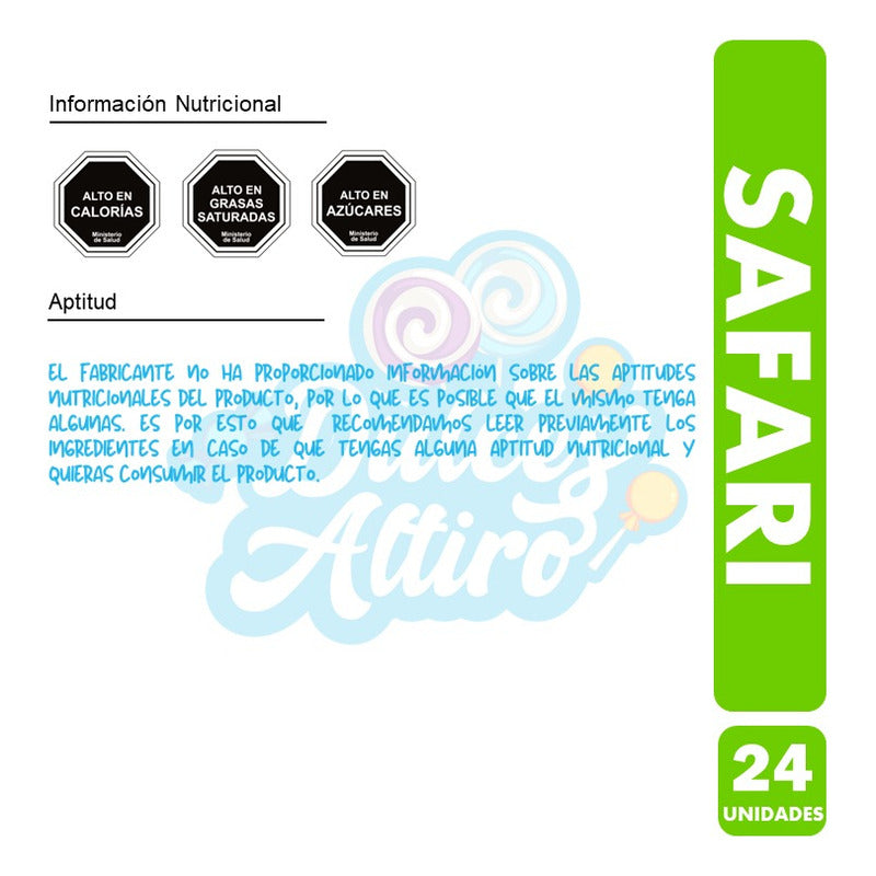 Chocolate Safari X24 (caja Con 24 Unidades De Safari)