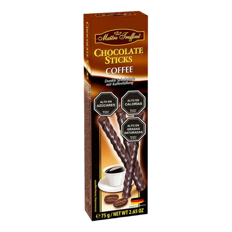 Chocolate Stick Café En Forma De Tubo Maitre Truffout (75g)