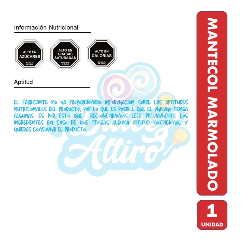 Mantecol Marmolado De Mondelez- Sin Tacc(contiene 111gramos)