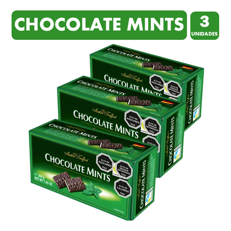 Chocolate Mints Maitre Truffout Importados (pack De 3 Un)