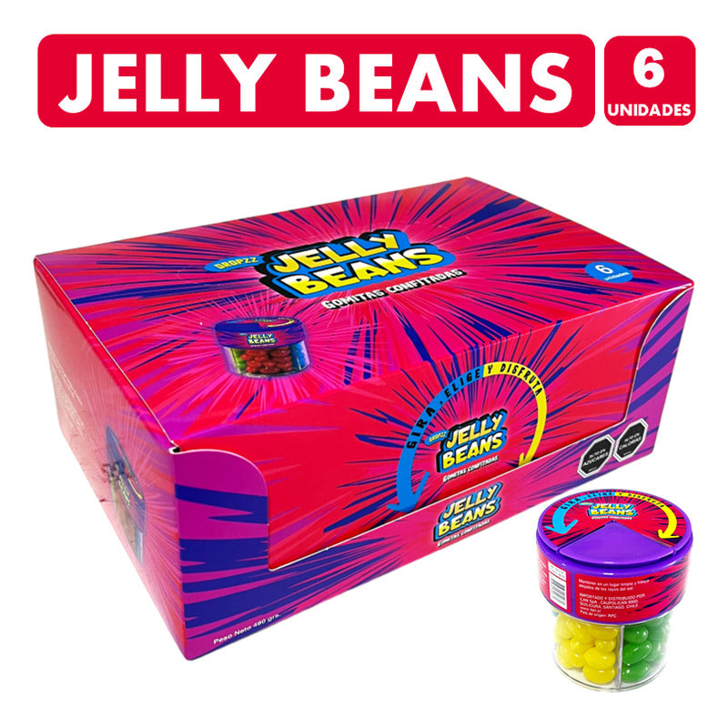 Jelly Beans -gomitas Confitadas Sabor A Frutas - Caja Con 6u