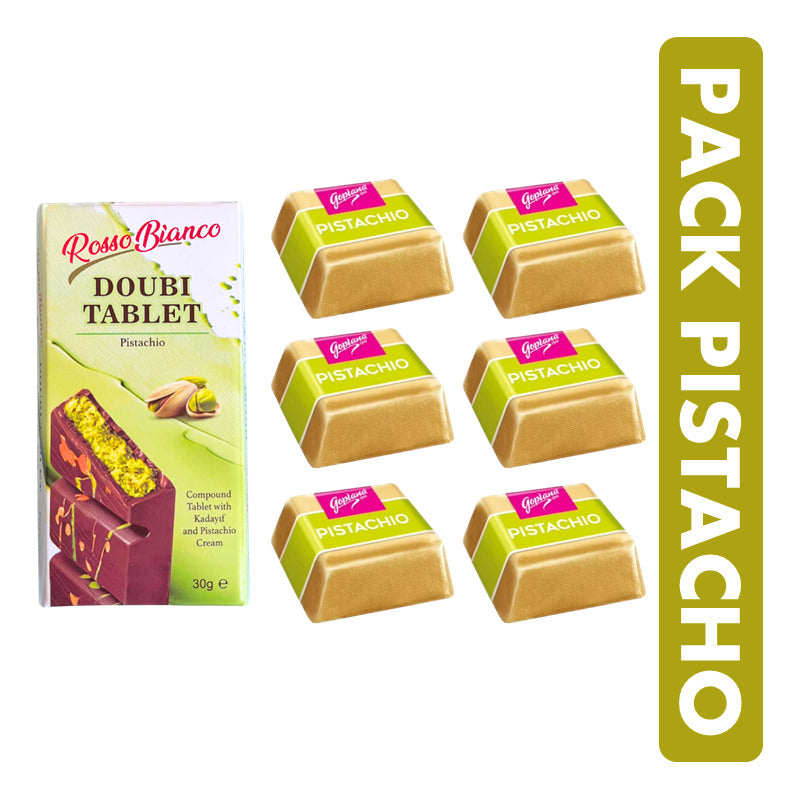 Mini Chocolate Viral De Dubai + 6 Bombones De Pistacho