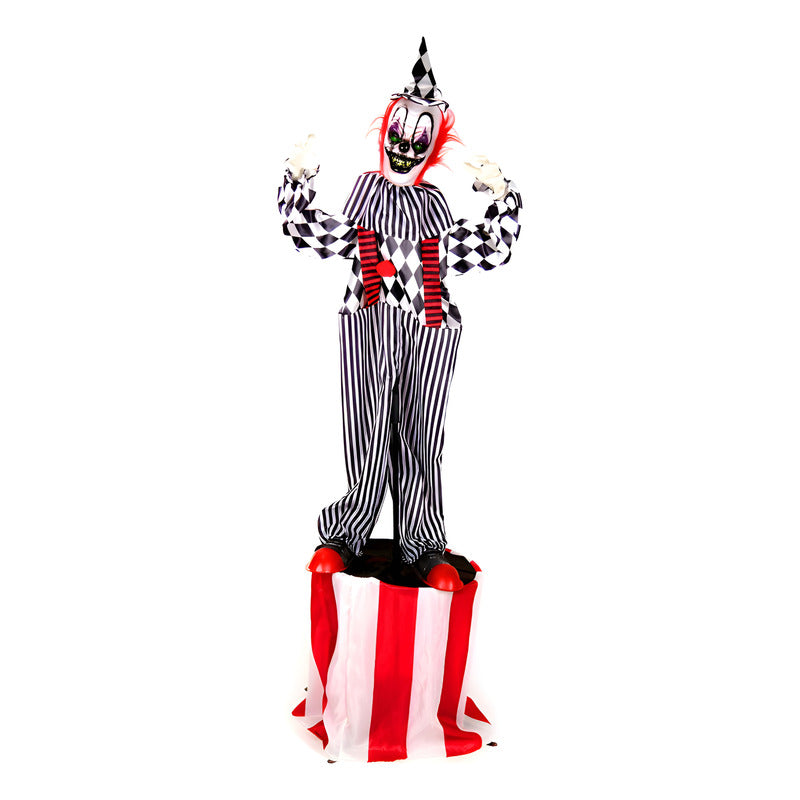 Payaso Diabolico Animatronic Con Movimiento Halloween(180cm)