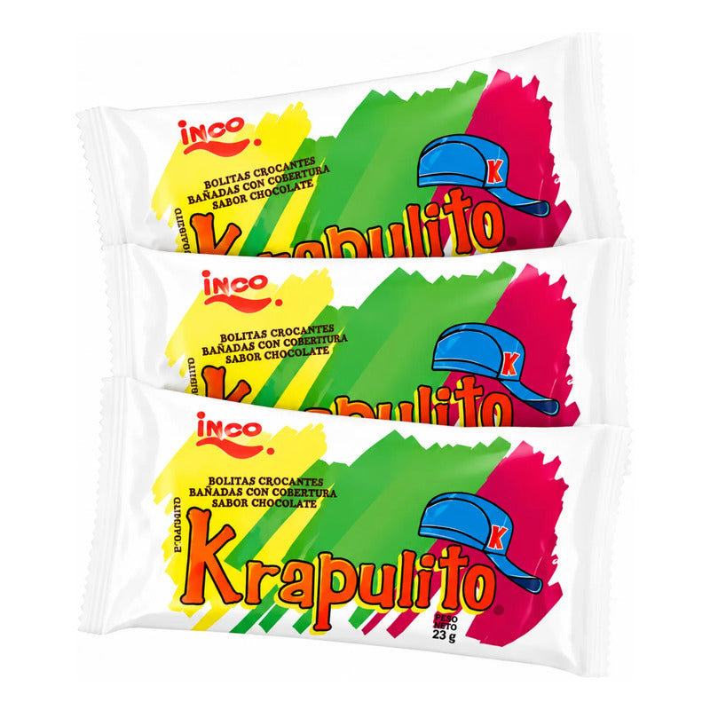 Krapulito Bolitas Crujientes Con Cobertura Sabor Chocolate