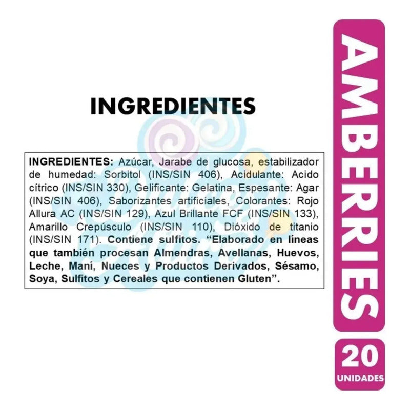 Gomitas Amberries De Ambrosoli - (caja De 20 Unidades)