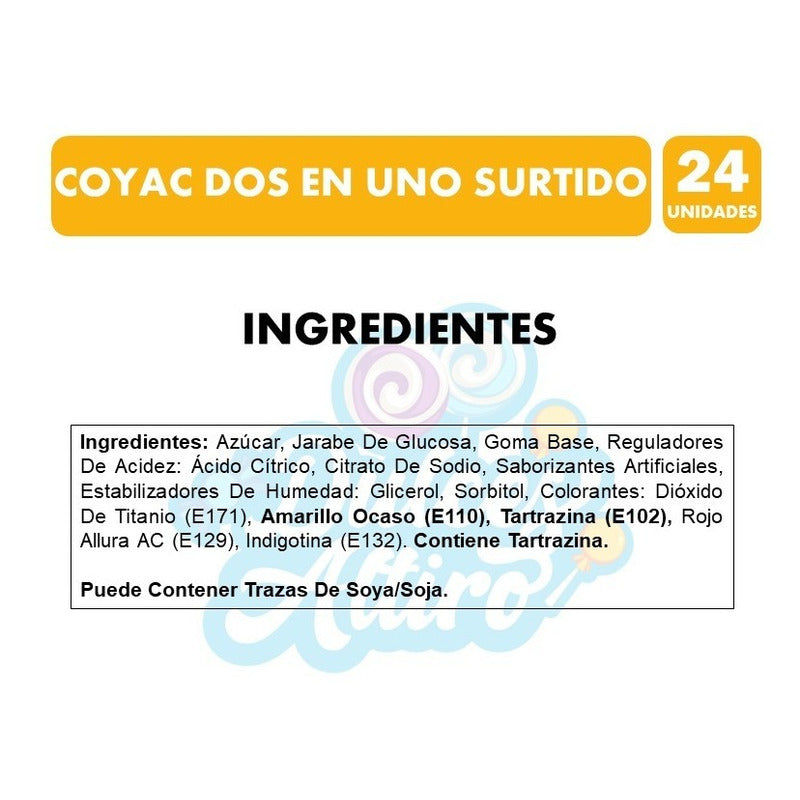 Coyacks Sabores Surtidos Dos En Uno (bolsa Con 24 Un)
