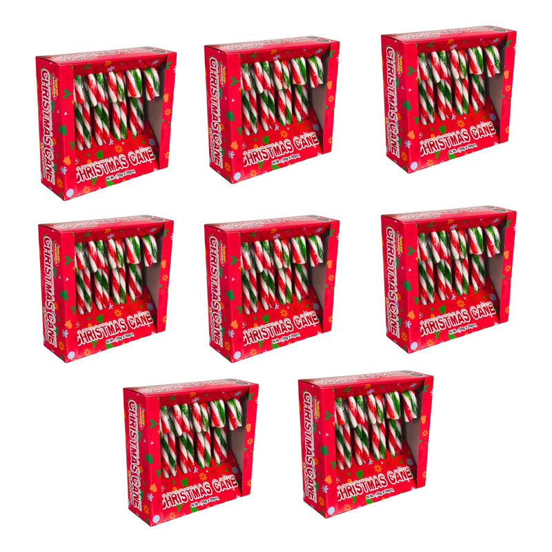 Bastones Dulces Especial Navidad - Pack Con 8 Display