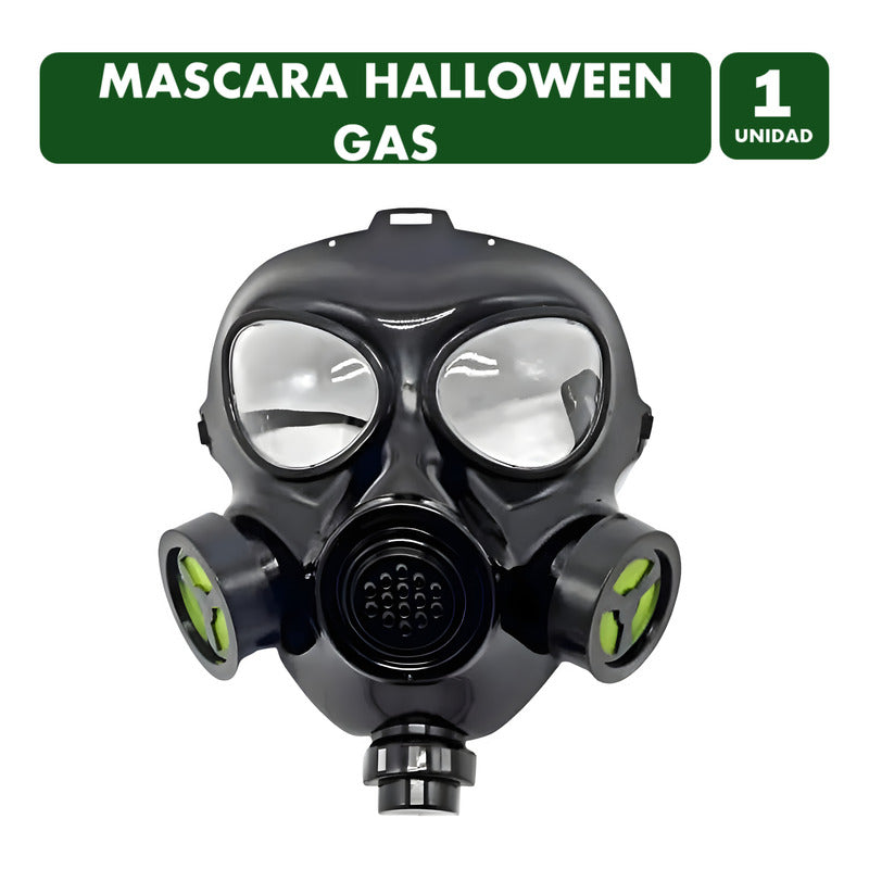 Mascara De Gas Especial Disfraz De Halloween (unitario) Negro Mascara Halloween