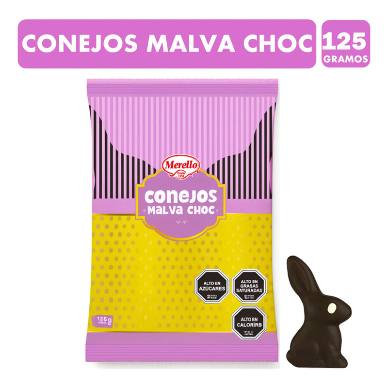 Conejos Malva Choc Especial Pascua Merello - Bolsa Con 125g