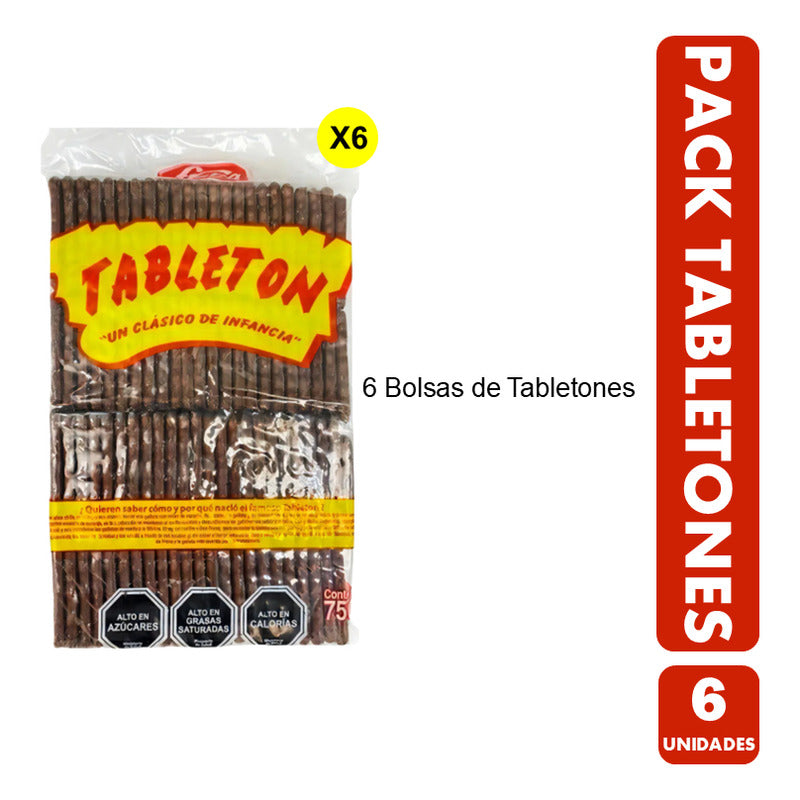 Pack De Tabletones De Fruna - Galletas De Chocolate (6 Uni)