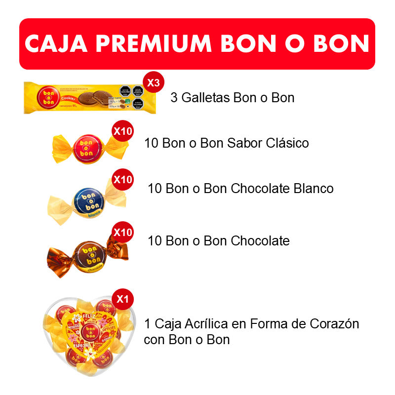 Caja Para Regalo Con Productos Bon O Bon - Edición Limitada