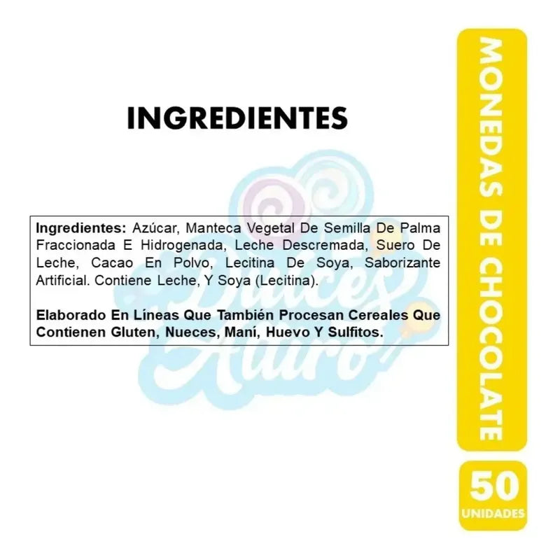 Monedas Sabor Chocolate De Fruna - Pote Con 50 Unidades