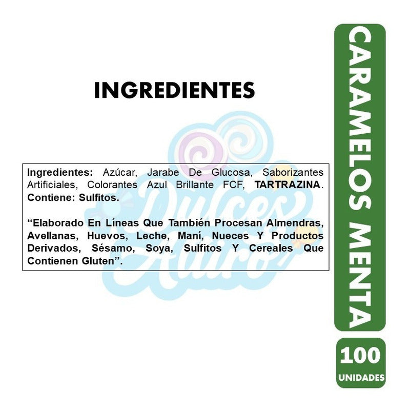 Dulces Menta Ambrosoli - Bolsa De 430 Gramos (100uni Aprox).