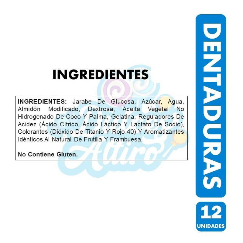 Gomitas En Forma De Dientes Fini (caja Con 12 Unidades)