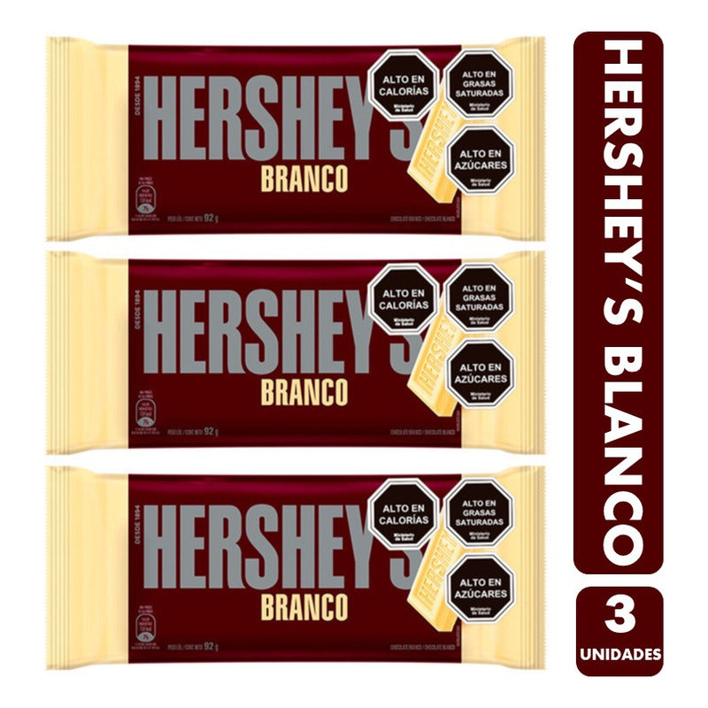 Tableta Hershey's Chocolate Blanco - (pack De 3 Unidades)