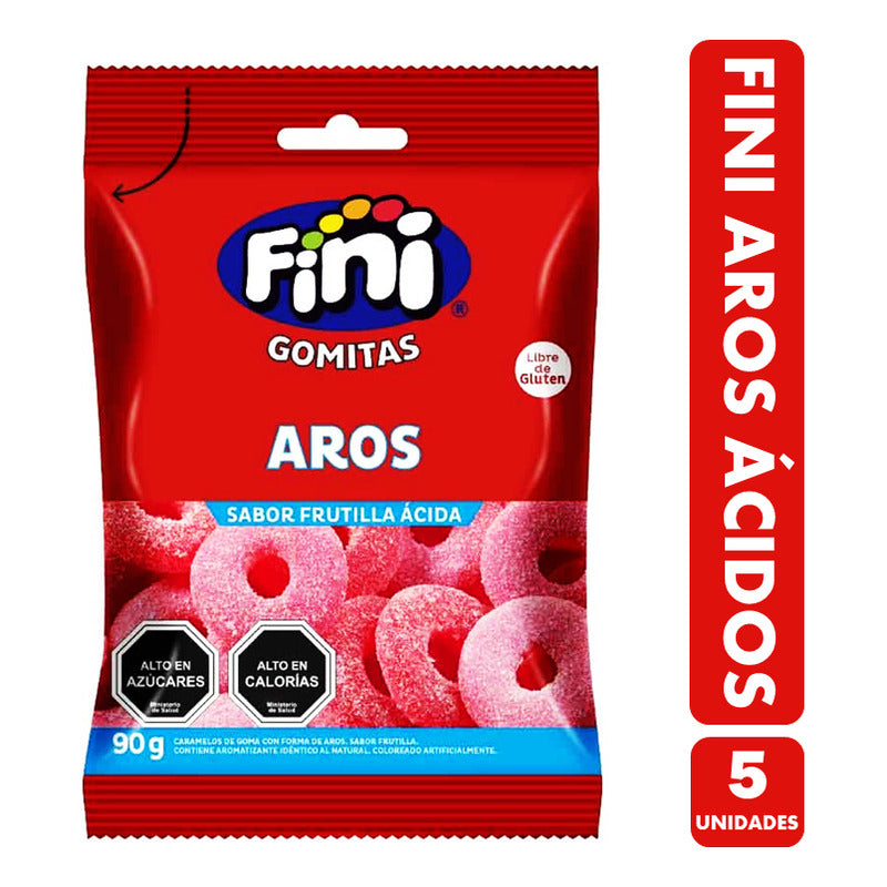 Gomitas De Aros Acidos Fini (pack Con 5 Unidades)