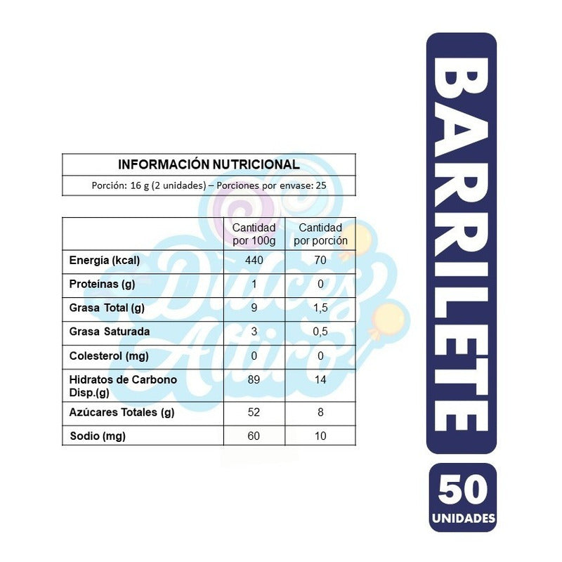 Barriletes - Masticables -dulces Importados (bolsa Con 50un)
