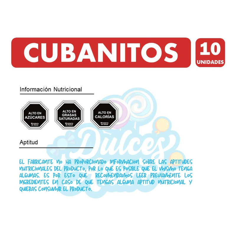 Cubanitos Fruna- Malvavisco De Chocolate (pack Con 10 Unid)