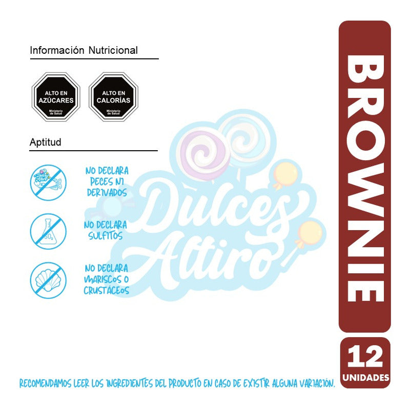 Brownie Nuez De Nutrabien Individual (caja Con 12 Unidades)