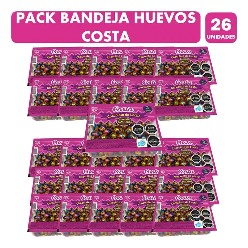 Bandeja Huevos De Pascua Costa Por Mayor De 40u(26 Bandejas)