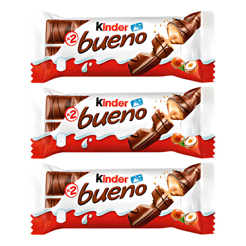 Chocolate Kinder Bueno - Chocolate De Leche (pack 3 Uni)