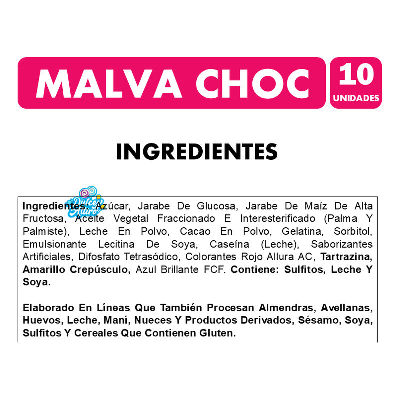 Malva Choc - Marshmallows Frutales (display Con 10 Unidades)