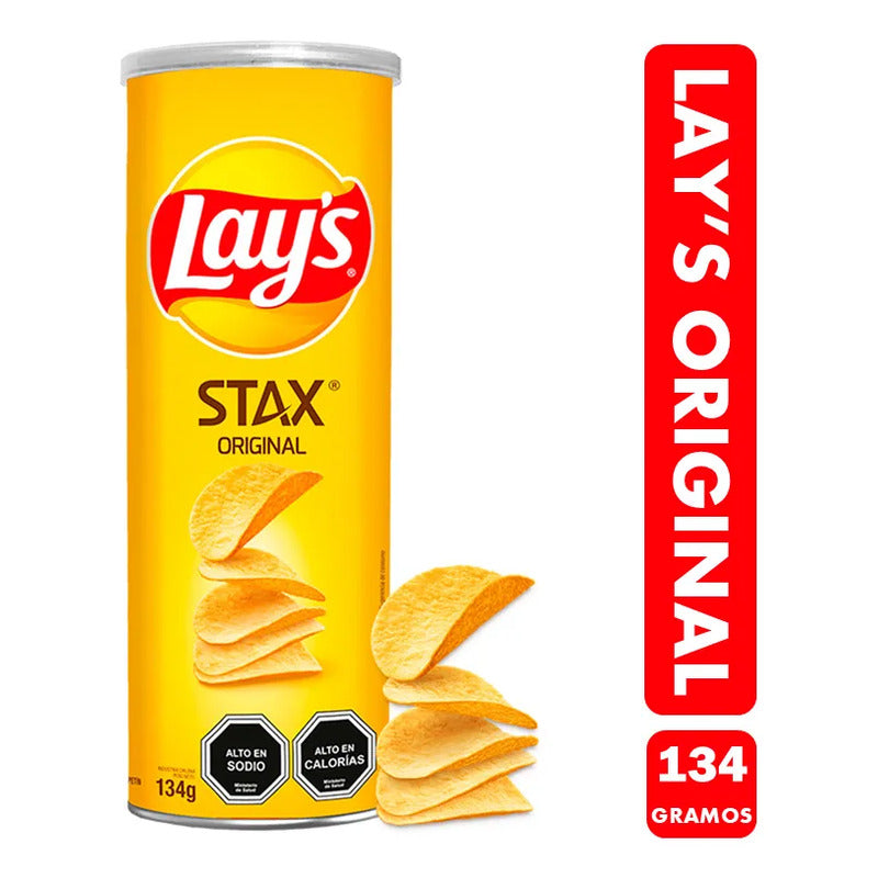 Papas Fritas Lays Stax Sabor Original En Tarro