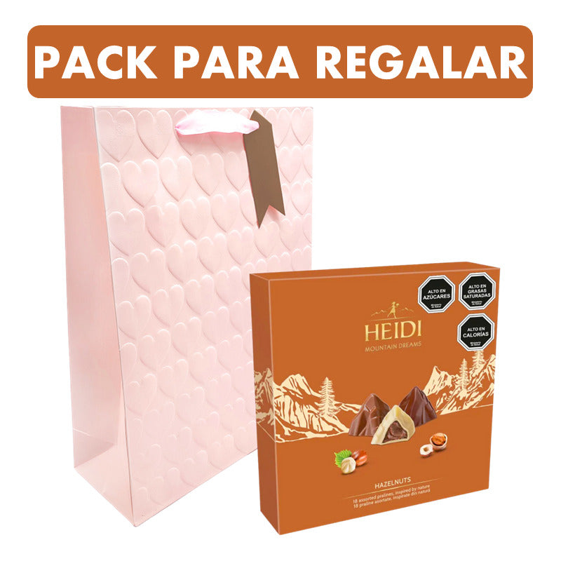 Bombones De Avellana Caramelizada Heidi + Bolsa De Regalo