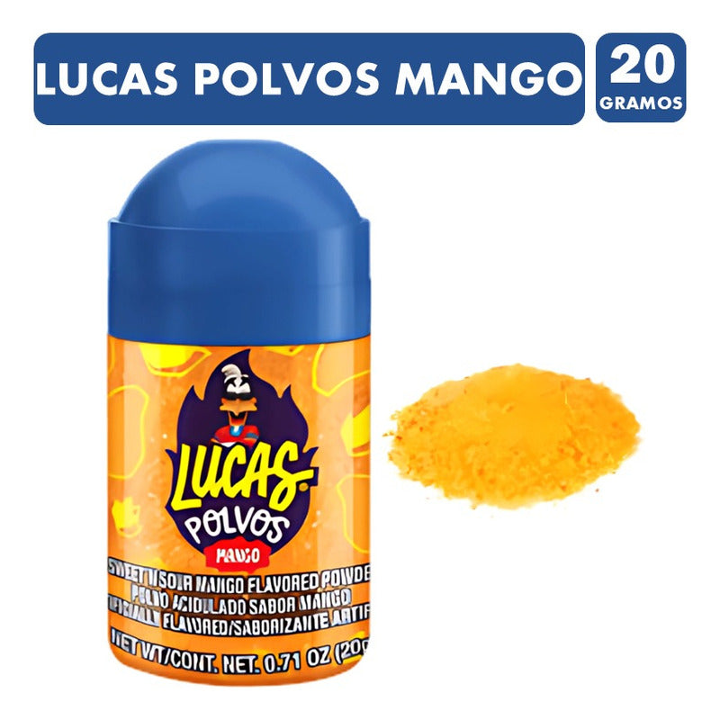 Lucas Polvos Mango - Dulce Mexicano (frasco Con 20 Gramos)