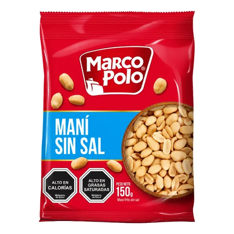 Maní Sin Sal De Marco Polo Para Compartir - Contiene 150 Gr
