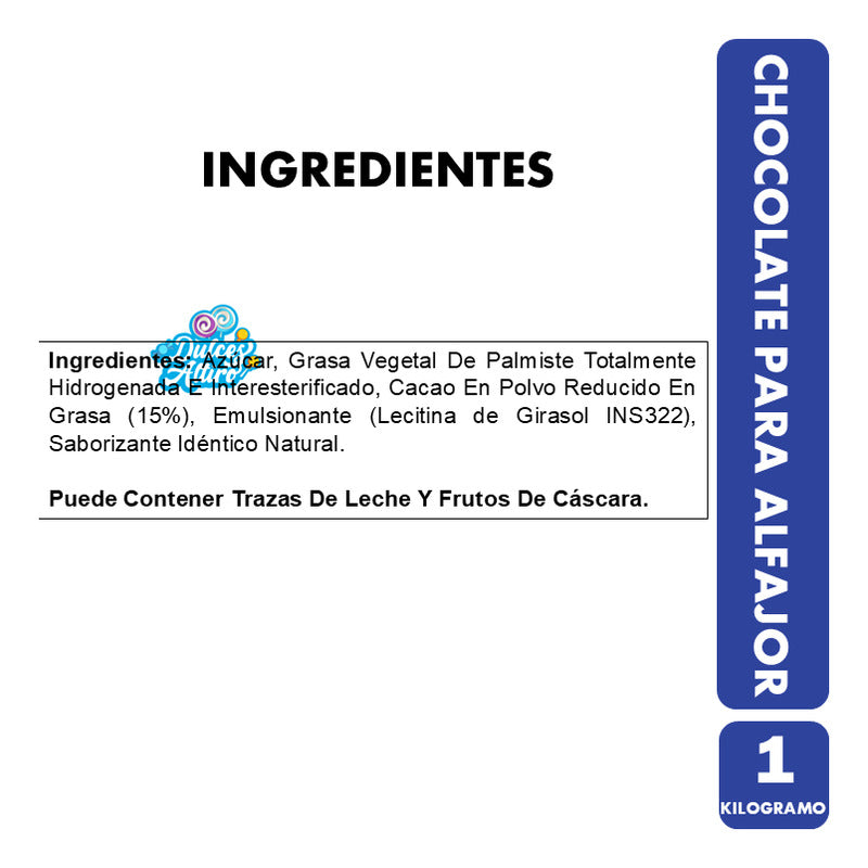 Chocolate Caravella Para Alfajores En Discos (bolsa De 1 Kg)