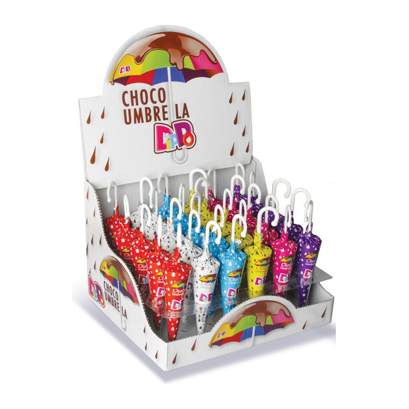 Paraguitas De Chocolate Choco Umbrella (caja Con 24un)