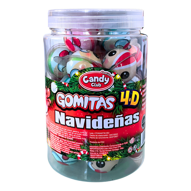 Gomitas 4d Con Formas Navideñas - Especial Navidad (30 Uni)