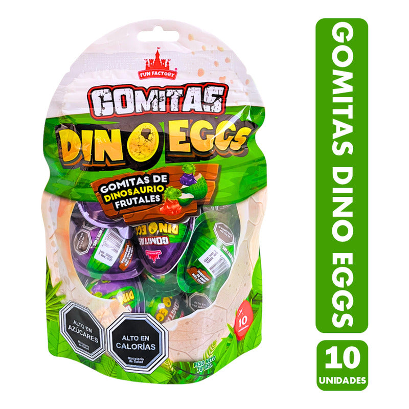 Gomitas En Forma De Dinosaurios Sabores Frutales (10 Uni)