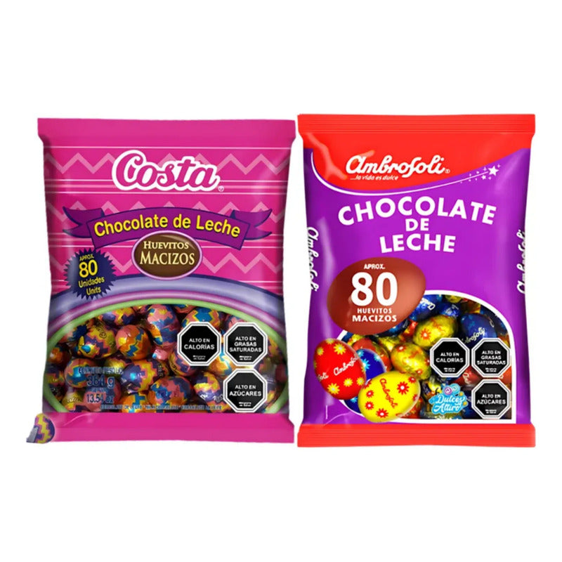 Pack Bolsa Huevitos De Pascua Costa + Huevitos Ambrosoli